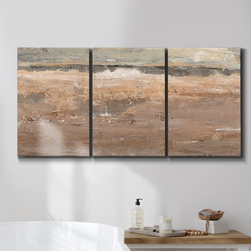 Live A Beautiful Life - Toile encadrée multi-pièces, H 27 po x l 54 po x P 2 po