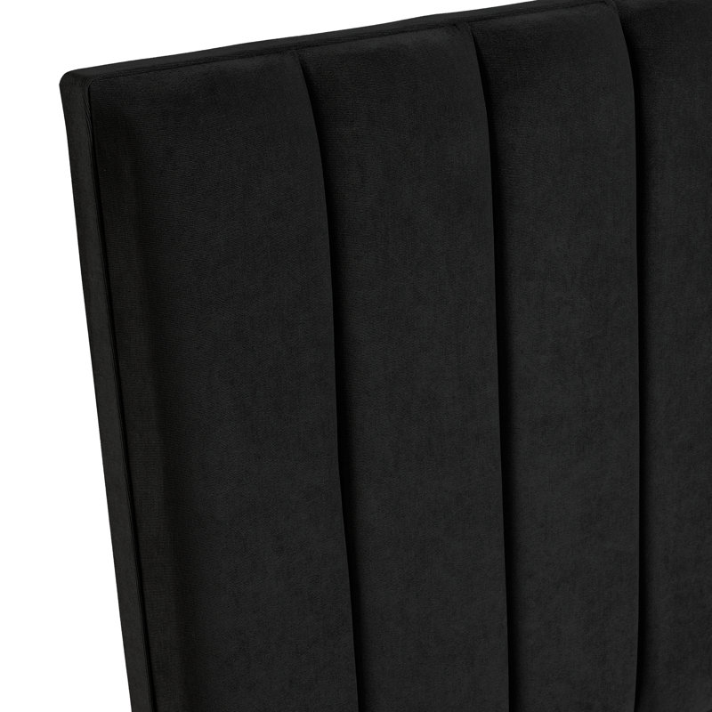 Elyse Upholstered Headboard, Black, Single (3')