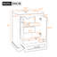 Meuble de rangement moderne pour salle de bain avec lavabo en céramique - Design élégant et meuble-lavabo spacieux avec tiroirs 24 po-289990473