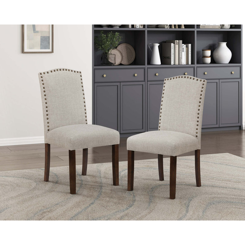 Ensemble de 2 chaises d'appoint modernes Modern Classic, Taupe