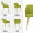 Mid-Century Modern Dining Chair With Wood Finished Metal Legs, 2-Pcs Set-1514344523