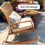 Chaise berçante simple en aluminium Balcon Casual-942539066