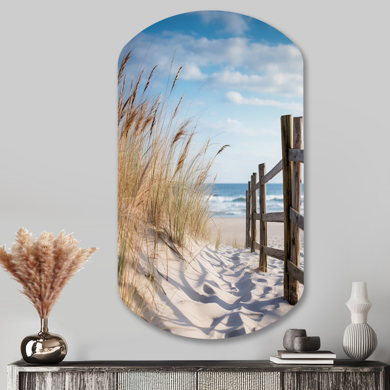 Décoration murale irrégulière en forme de cylindre de sable «Beach Coastal» Mitchem, H 43 po x l 23 po