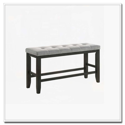Counter Height Upholstered Dining Bench