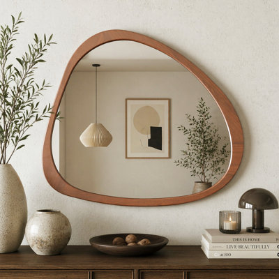 Miroir mural en bois massif