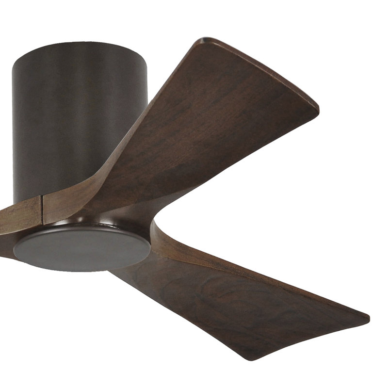 Irene LED Ceiling Fan, Textured Bronze, Walnut, 42"