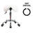 Adjustable Height Ergonomic Lab Stool with Removable Casters/Wheels-2027371826