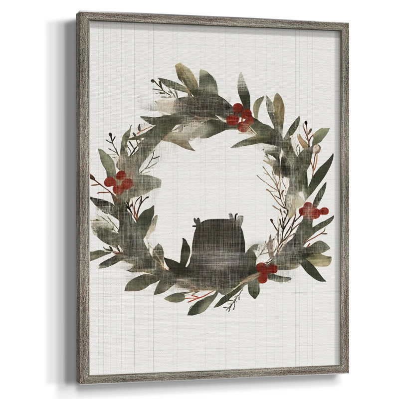 «Christmas Holiday Art» CECLXI, reproduction d'art encadrée - bois massif, H 11 po x l 9 po