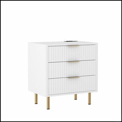 Table de chevet intelligente avec veilleuse à commande vocale et station de charge, parfaite pour les chambres à coucher modernes et la commodité.