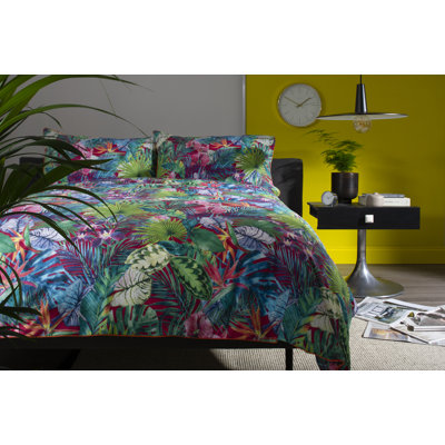 Cotton Floral Duvet Cover Set with Pillowcases Included