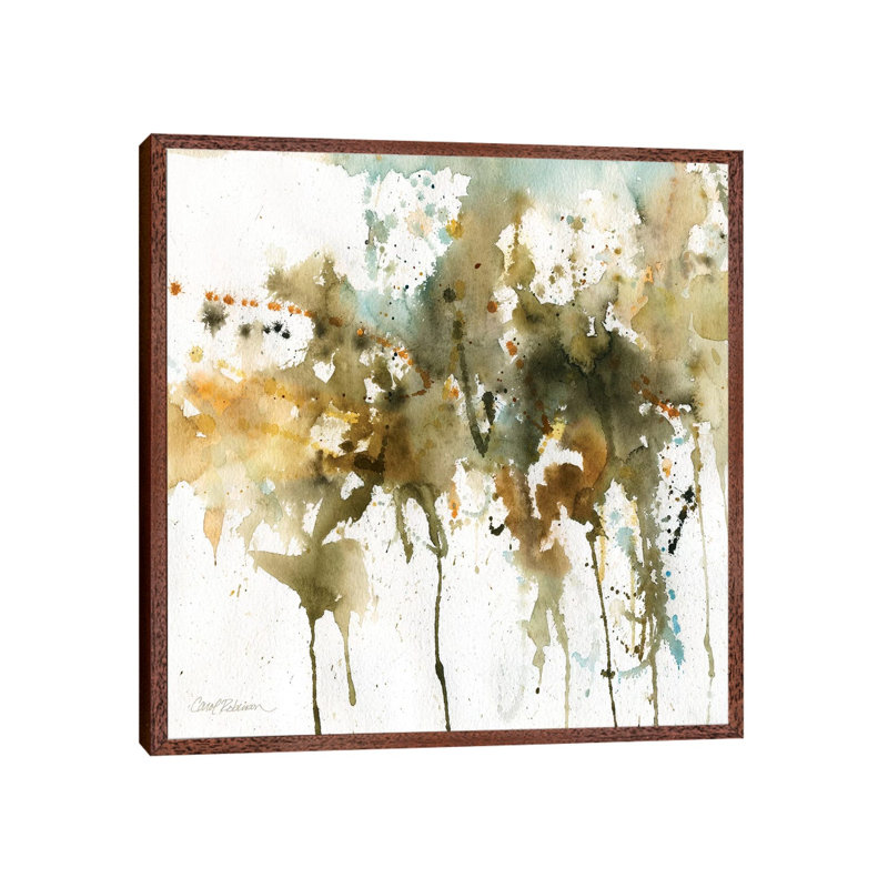 Allusion III by Carol Robinson - Painting on Canvas, Classic Brown Wood Framed, 66.04 cm H x 66.04 cm W