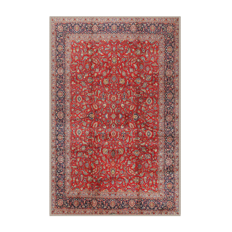 Tapis oriental rouge / brun / gris Ioan, Rectangle 7 pi x 9 pi
