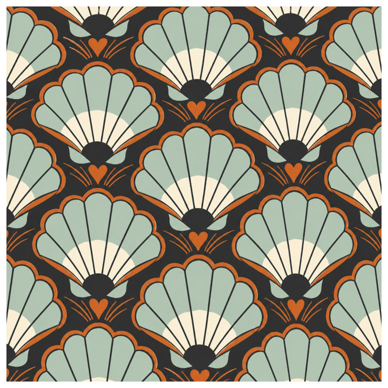 Coussins Art Deco, 20 x 20 inches