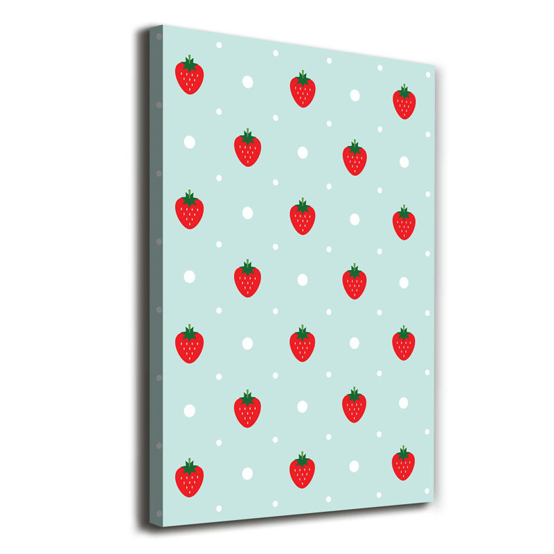 Strawberries - Wrapped Canvas Print