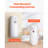 Automatic Air Freshener Spray Dispenser, 2-Pack, Wall Mounted or Free Standing, Battery Operated, Multiple Time Settings for Home, Indoor, Bathrooms, Offices, Hotels, Commercial Places, White