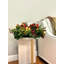 Holiday Candleholder Arrangement with Evergreens and Pinecones