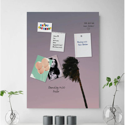 Magnetic Glass Photo Memo Board