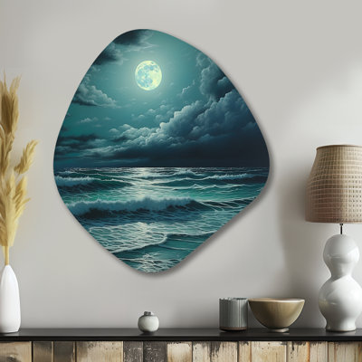 Roca - Beach & Ocean Nebula Shape Metal Wall Sculpture