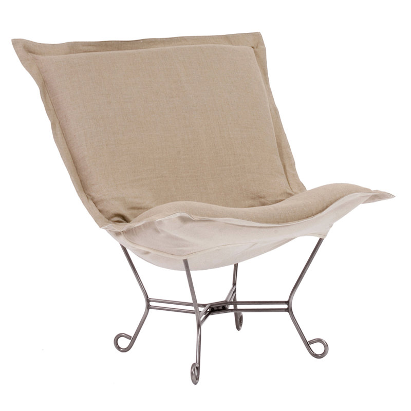 Babcock Upholstered Accent Chair, Prairie Linen Natural and Natural