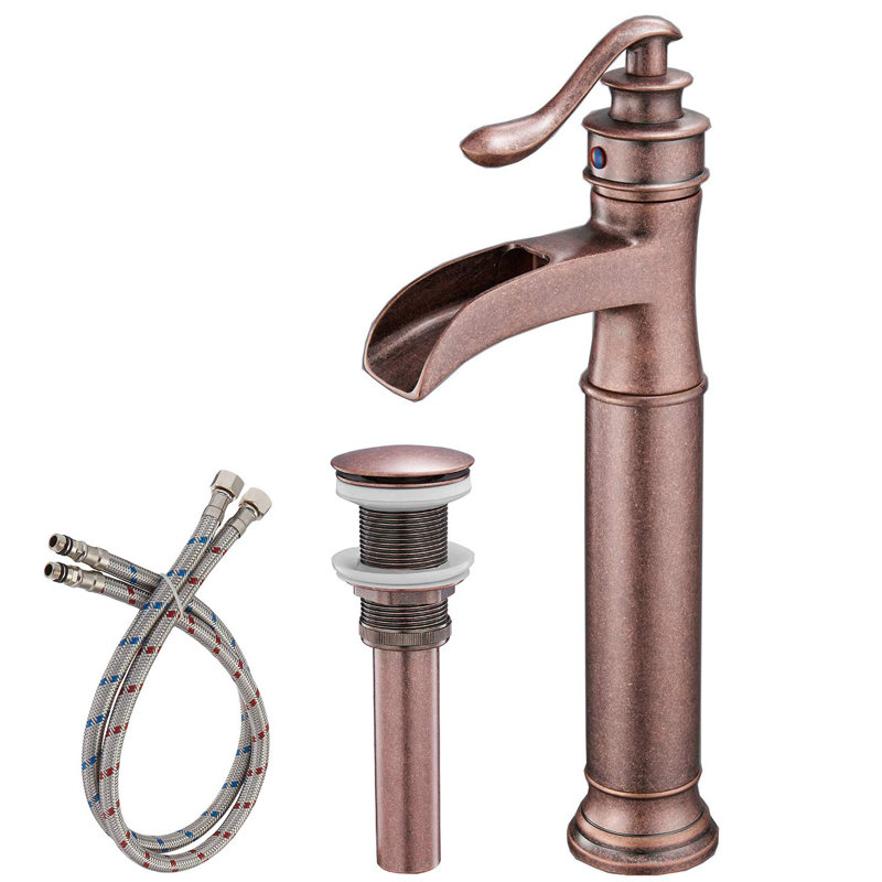 Single-handle Bathroom Faucet, Copper, Yes