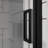 32" - 33.2" Adjustable Width Pivot Swing Panel Shower Door, 6Mm Tempered Glass, Black Finish, Reversible Installation, 180 Rotating Pivot, Bi Folding Hinges, Magnetic Seal Strips For Dry Wet