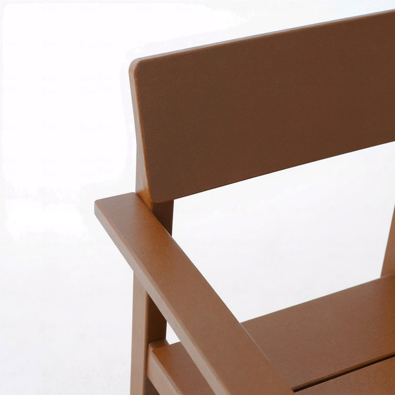 Fauteuil de jardin d'extérieur, design moderniste avec dossier