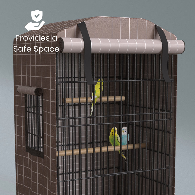 Bird Cage Cover 35”H x 17.5”W x 14”D Small – Breathable Light-Blocking Oxford Fabric for Parakeet and Small Bird Cages-Dorothene