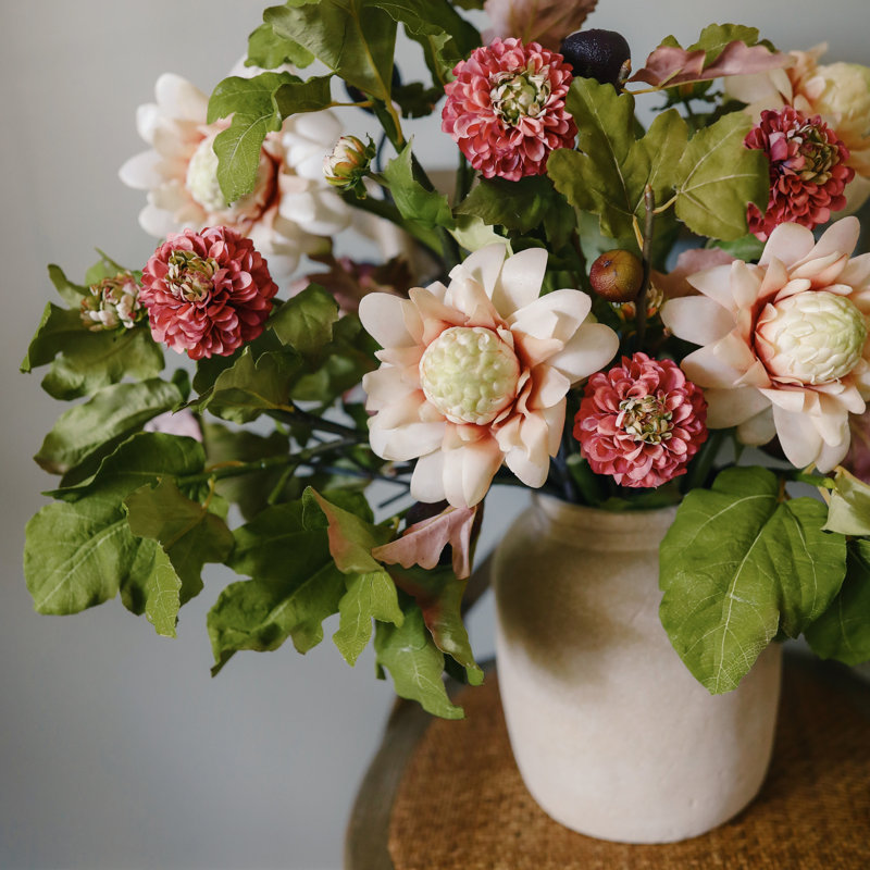 Waratah Protea Faux Floral, Pink, 31" H x 6" W