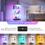 Freestanding Rotating Glass Display Cabinet with Motion SensorMotion RGB Lights-452392066