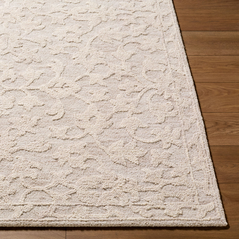 Konya Handmade Area Rug, Beige/Taupe/Cream, Rectangle 5' x 7'6"