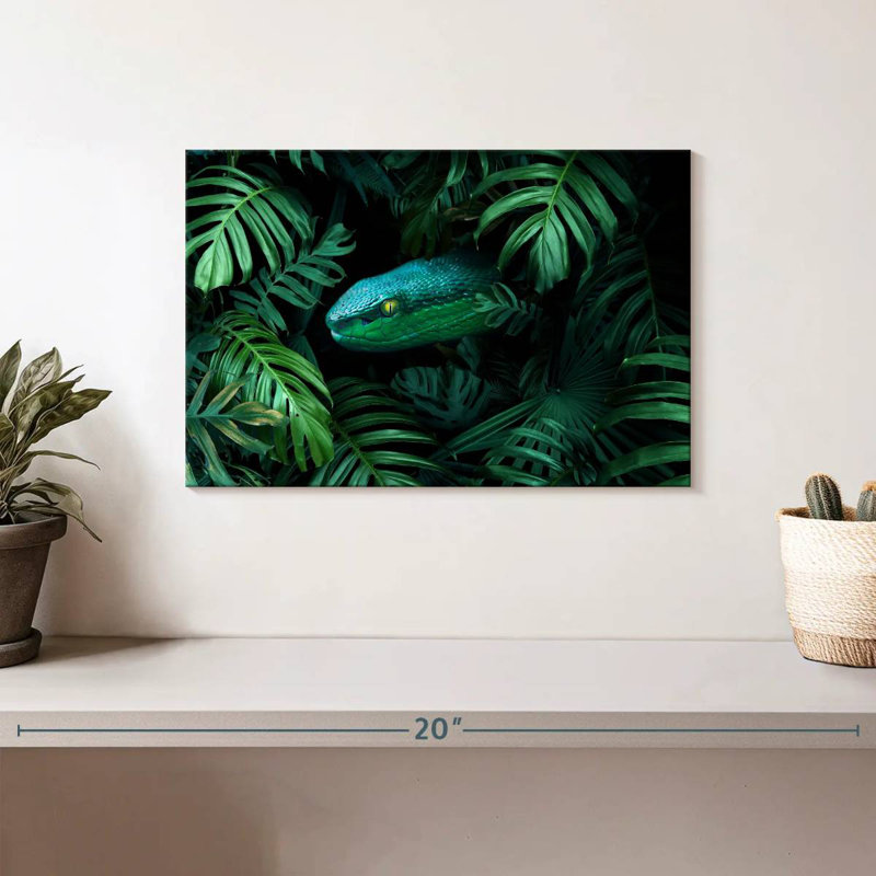 Brampt Tropical Snake, 8" H x 12" W