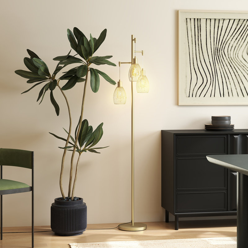 Bendersville 170.5cm Tree Floor Lamp, Gold