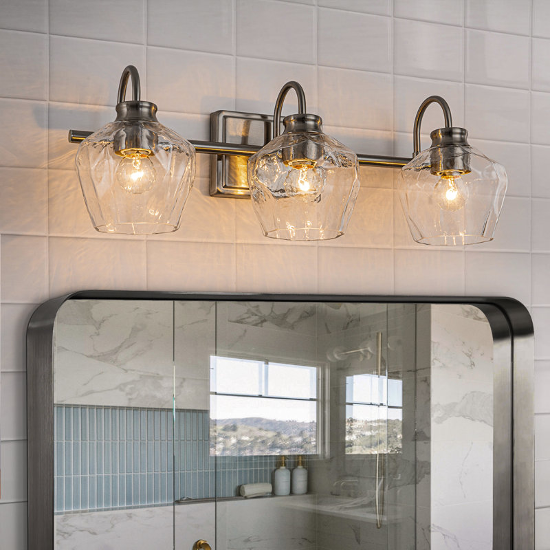 Éclairage pour meuble-lavabo à intensité variable Montalto, Chrome, Trois lumières