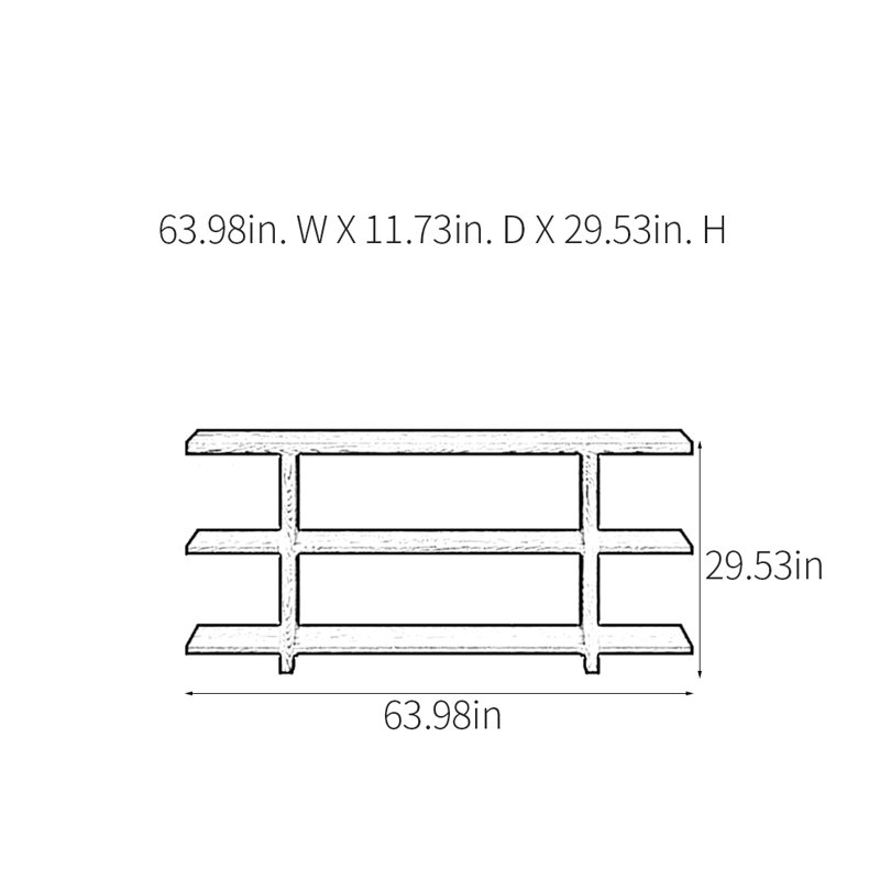 Retro Multifunctional Practical Console Table