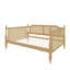 Lit de jour en rotin de style traditionnel avec 2 tiroirs pour un espace limité, chambre d'amis, aucun sommier nécessaire