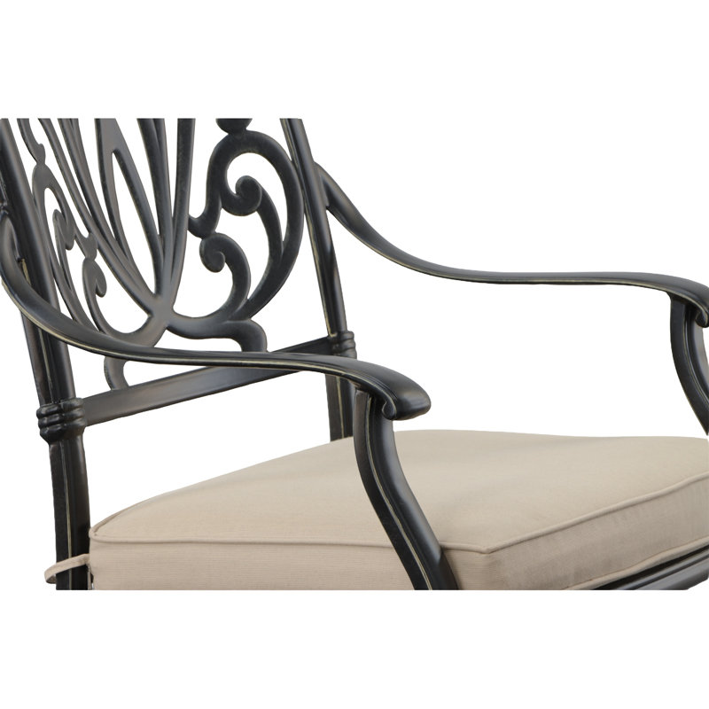 Chaise de patio pivotante avec coussin Fiddemon