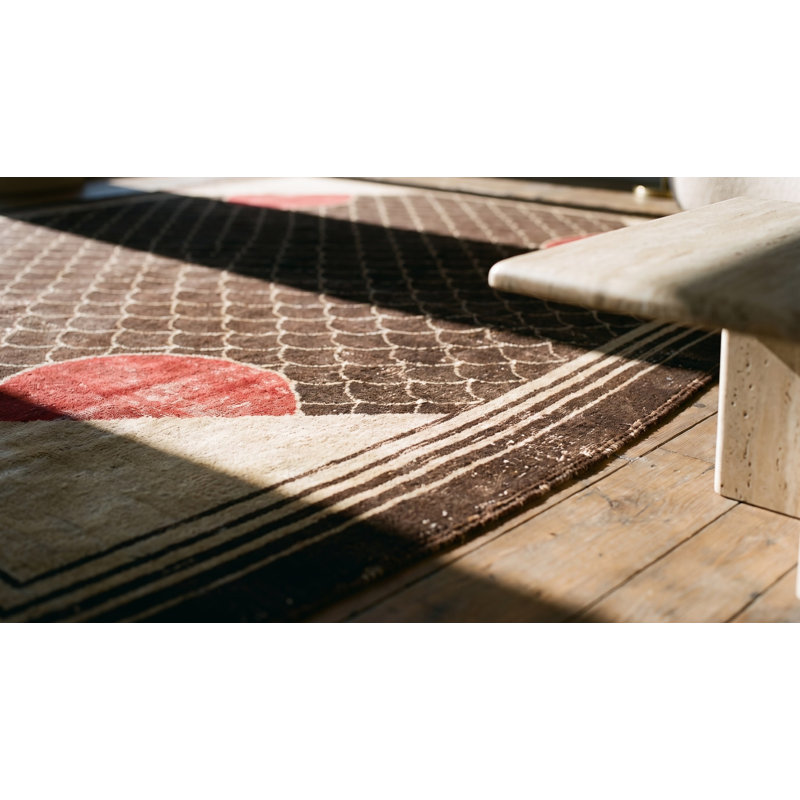 Rare tapis antique classique européen de style art déco