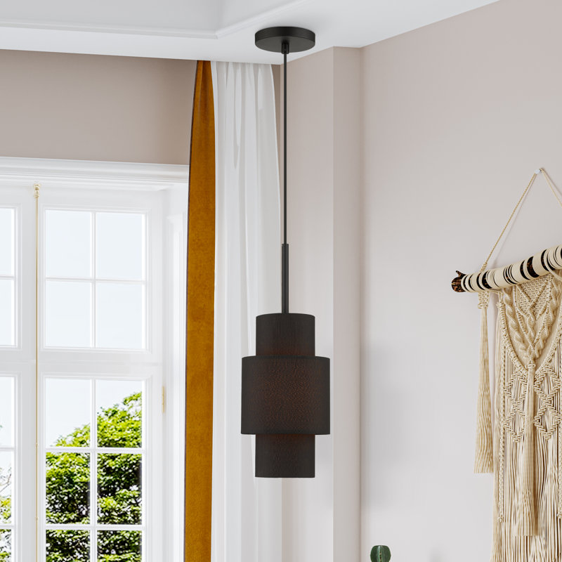 Gebelein 1 - Light Gold Pendant, Black, Black/Orange