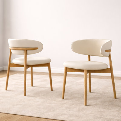 Solid Wood Dining Chair Set 2 Piece