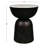 Atarah 20" Contemporary Natural Marble/Metal Handmade Hourglass End Table