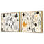 William - ensemble de 2 collages carrés botaniques abstraits-101849580-101849584