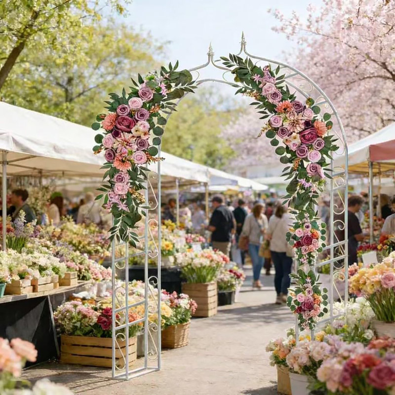 Tonnelle de jardin en métal 8 pi pour mariage