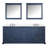 Dukes 80"  Double Vanity, Square Sinks And 30" Mirrors W/ Faucets-731381991-787786596