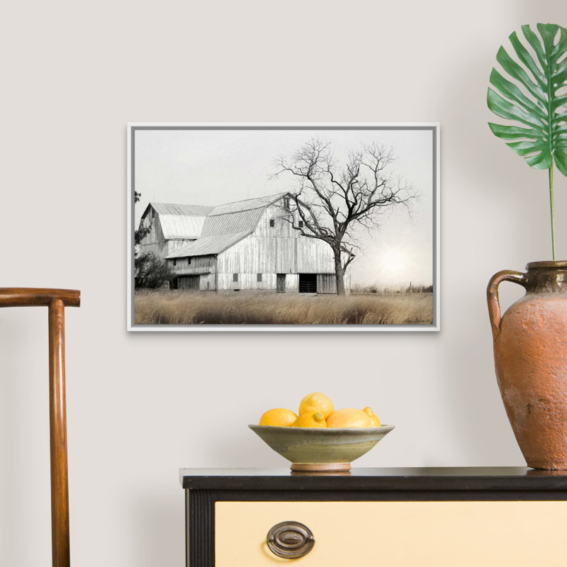 "Ohio Fields I" par Lori Deiter, reproduction d'art sur toile avec quincaillerie de fixation, Toile avec cadre flottant, Noir