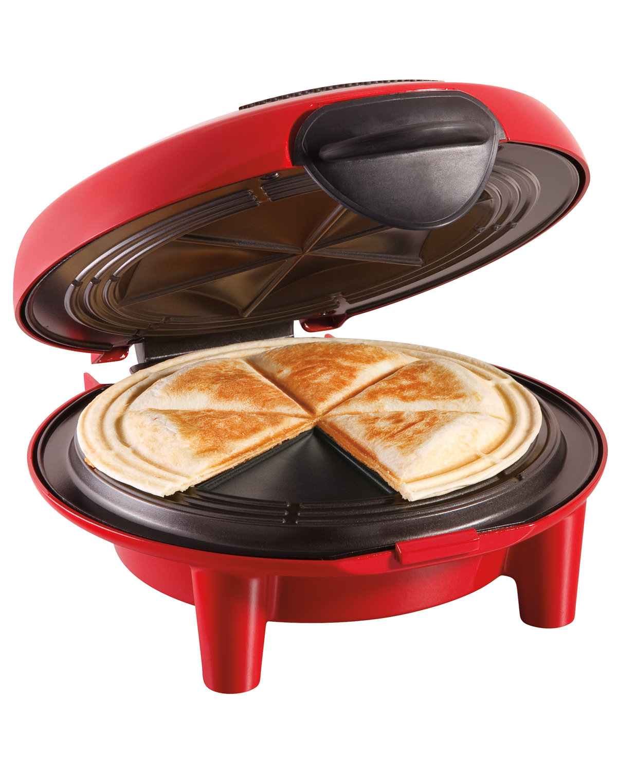 Hamilton Beach® 6-Wedge 8" Round Red Quesadilla Maker