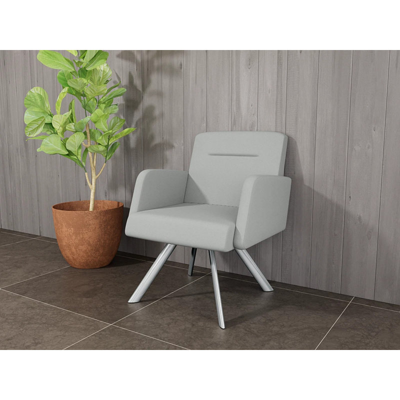 Fauteuil de réception Willow, Plaqué chrome, Journée portes ouvertes sur l'astéroide