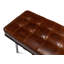 Banc rembourré en cuir véritable Prince Albert-39500727