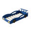 Lit plateforme en bois avec roulettes-130618587