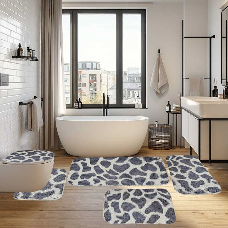 Ensemble de tapis de salle de bain 5 pièces