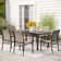 Argyri 6 - Person Metal Patio Dining Set with Extendable Rectangular Table